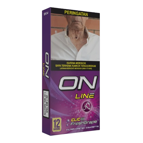 ON LINE FRESH GRAPE 12 Filter Kretek Klik